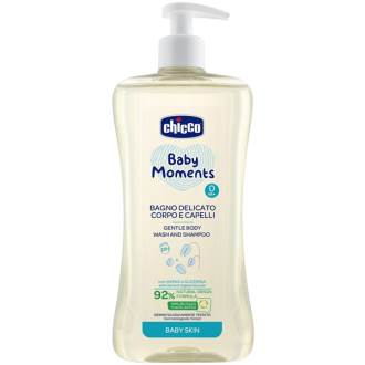 شامپو مو و بدن بچه چیکو بیبی مومنت Chicco Baby Moments Gentle Body Wash and Shampoo 